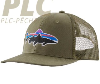 Casquette PATAGONIA Fitz Trout Trucker Hat Basin Green | PLC-PECHE.FR