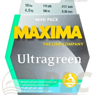Fils nylon MAXIMA Ultragreen 100m | PLC-PECHE.FR