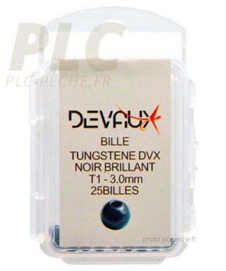 Billes Tungstene DEVAUX Noir Brillant | PLC-PECHE.FR