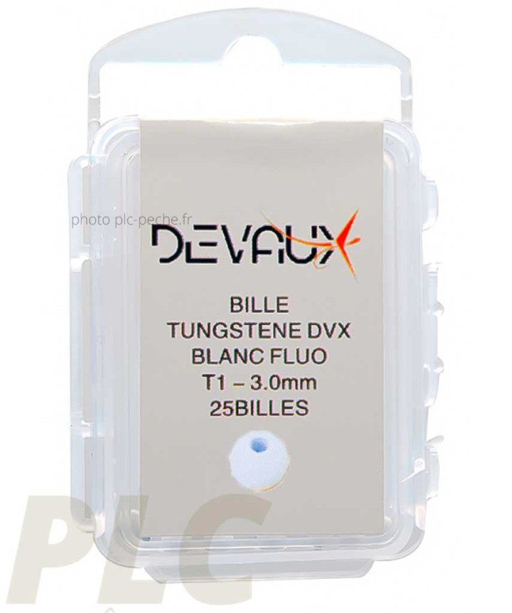 Billes Tungstene DEVAUX Blanc Fluo | PLC-PECHE.FR
