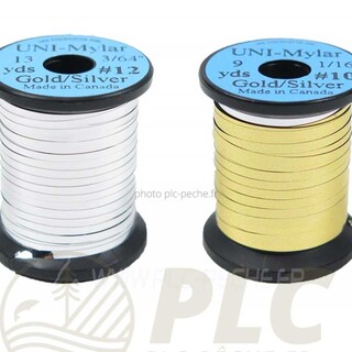 Tinsel Uni Mylar Gold/Silver deux coloris par face | PLC-PECHE.FR