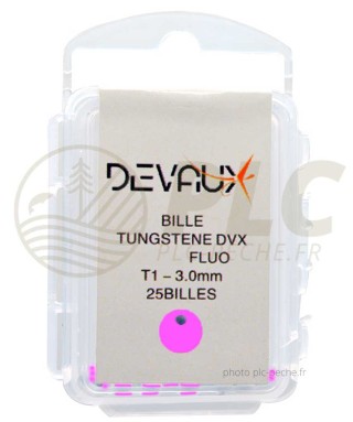 Billes Tungstene DEVAUX Rose Fluo | PLC-PECHE.FR