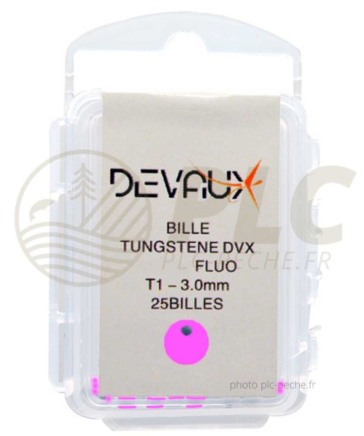 Billes Tungstene DEVAUX Rose Fluo | PLC-PECHE.FR