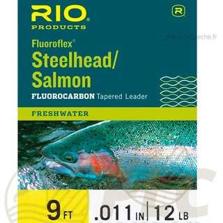 Bas de ligne RIO steelhead/saumon Fluoroflex 9' (2,70m) - PLC FLY SHOP