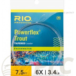 Bas de ligne RIO Powerflex 7'5 (2,30m) - PLC FLY SHOP