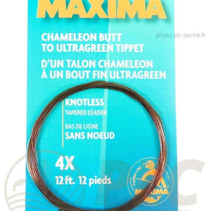 Bas de ligne MAXIMA 12' (3,60m) | PLC-PECHE.FR