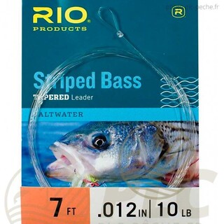 Bas de ligne RIO Stripped Bass 7' (2,10m) - PLC FLY SHOP