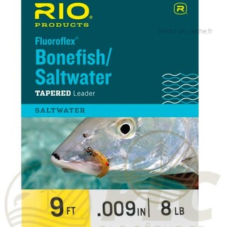 Bas de ligne RIO Bonefish Fluoroflex 9' (2,70 m) - PLC FLY SHOP
