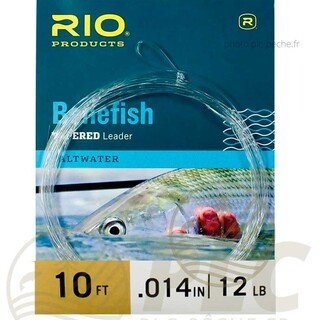 Bas de ligne RIO Bonefish 10' (3,00 m) - PLC FLY SHOP