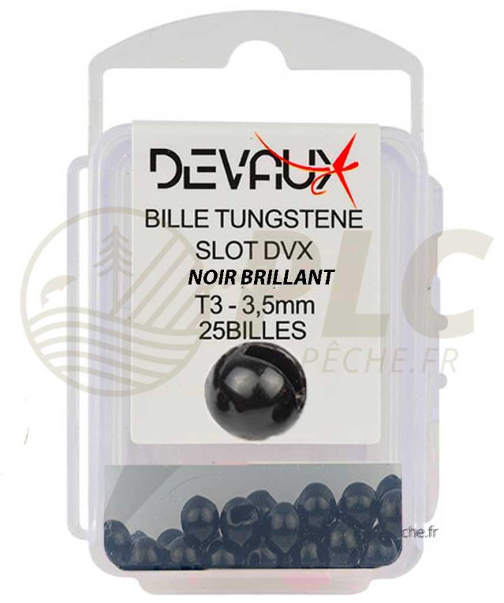 Billes Tungstene Slot DEVAUX Noir Brillant | PLC-PECHE.FR