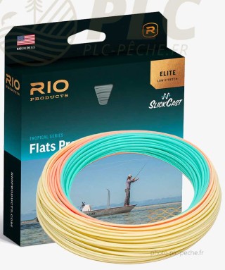 Soie RIO Elite Flats Pro Flottante Bleu / Orange / Sable |PLC-PECHE.FR