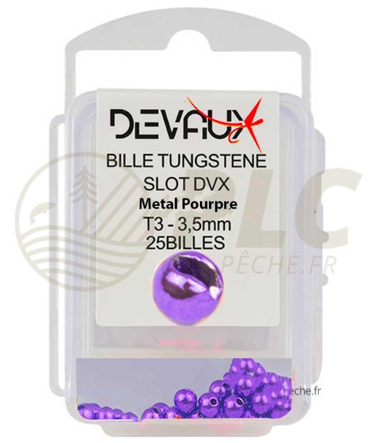 Billes Tungstene Slot DEVAUX Metal Pourpre | PLC-PECHE.FR
