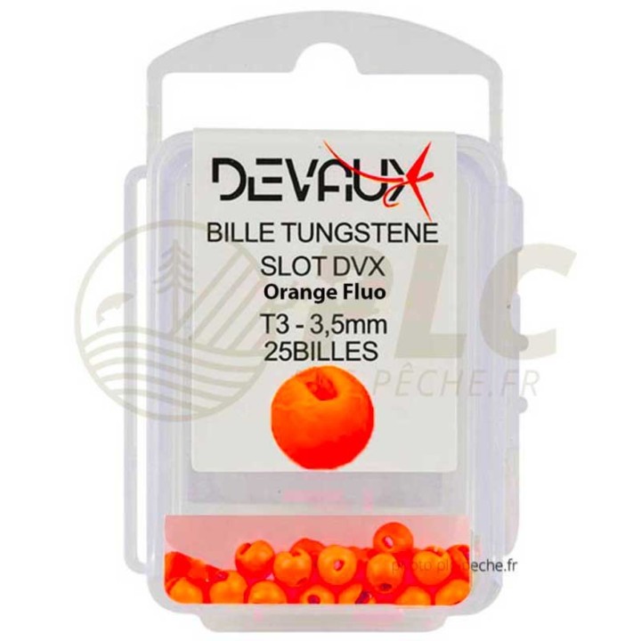 Billes Tungstene Slot DEVAUX Orange Fluo | PLC-PECHE.FR