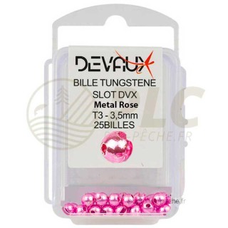 Billes Tungstene Slot DEVAUX Metal Rose | PLC-PECHE.FR