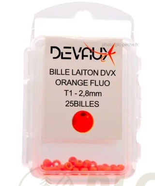 Billes Laiton DEVAUX Fl. Orange | PLC-PECHE.FR
