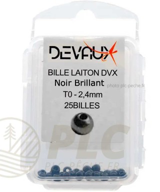 Billes Laiton DEVAUX Noir Brillant | PLC-PECHE.FR
