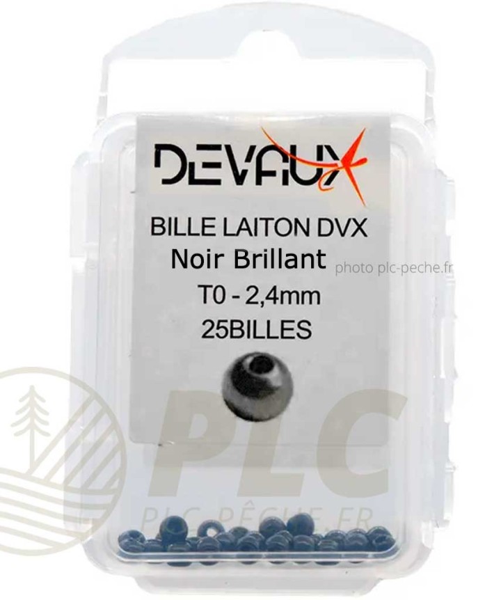 Billes Laiton DEVAUX Noir Brillant | PLC-PECHE.FR