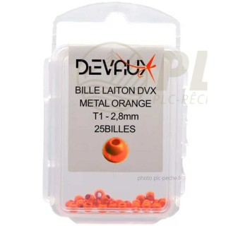 Billes Laiton DEVAUX Métal Orange | PLC-PECHE.FR