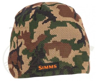 Bonnet SIMMS Everyday Beanie Woodland Camo | PLC-PECHE.FR