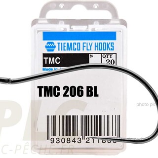 Hameçon mouche TIEMCO 206 BL Fin de fer courbe  | PLC-PECHE.FR