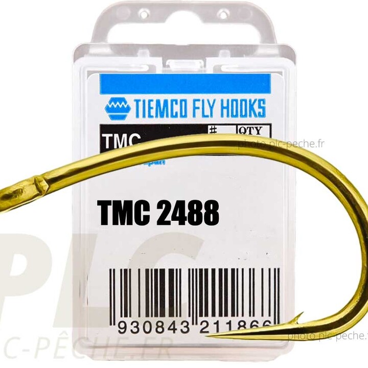 Hameçon mouche TIEMCO TMC 2488 Forme ronde Oeillet droit | PLC-PECHE.FR