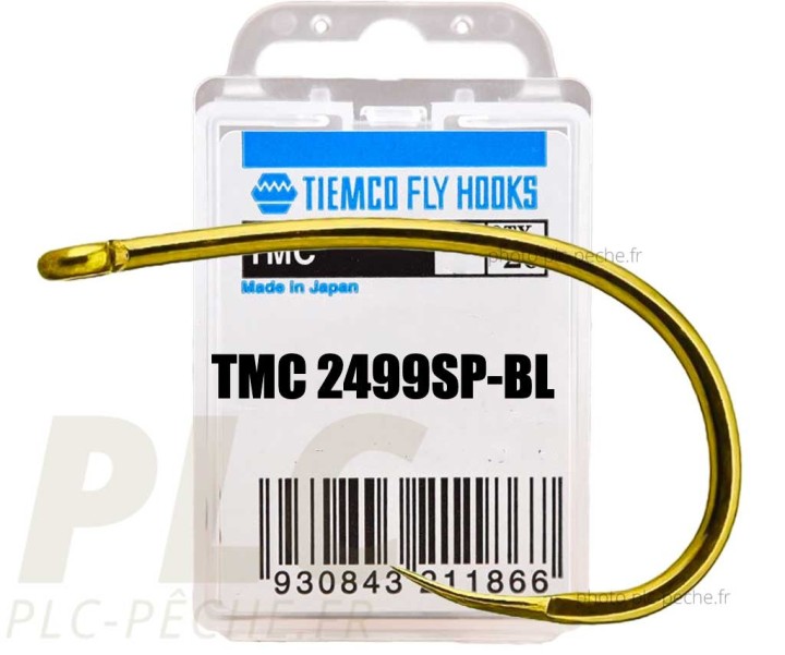 Hameçon mouche Tiemco TMC 2499 SP-BL pointe plate spécifique
