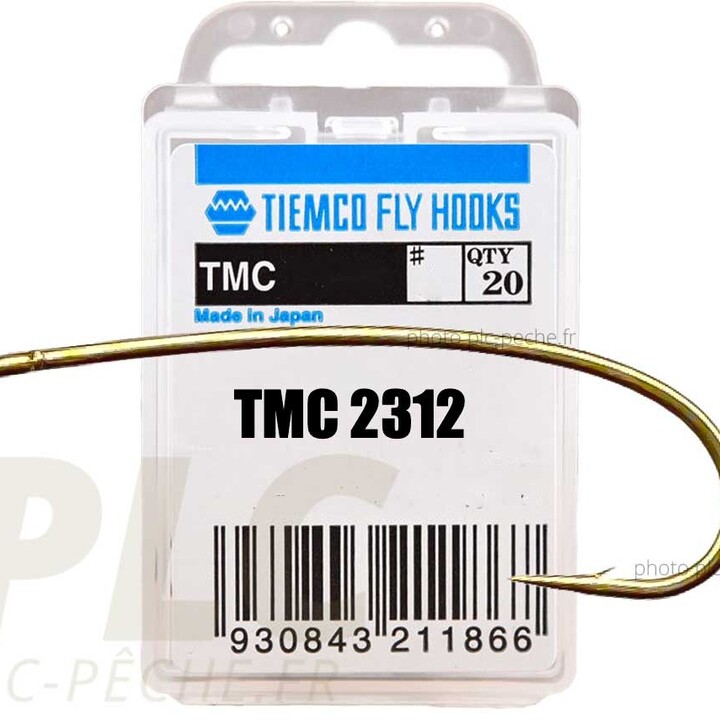 Hameçon mouche TIEMCO TMC 2312 Polyvalent oeillet droit | PLC-PECHE.FR