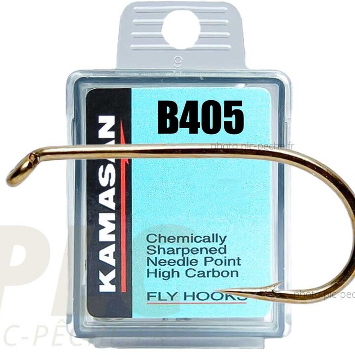 Hameçon mouche KAMASAN B405 Mouches Sèches courtes | PLC-PECHE.FR