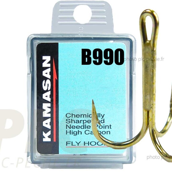 Hameçon mouche KAMASAN Tube Fly B990 Triple | PLC-PECHE.FR
