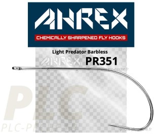 Hameçon mouche AHREX PR351 Light Predator Barbless | PLC FLY SHOP