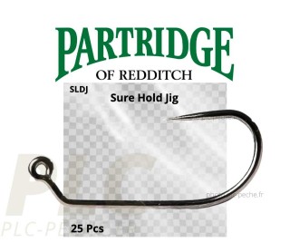 Hameçon mouche PARTRIDGE Grub Straight Eye - PLC-PÊCHE.FR