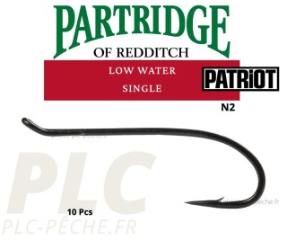 Hameçon mouche Partridge N2 Low Water Single Black | PLC FLY SHOP