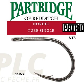 Hameçon mouche PARTRIDGE Patriot Nordic Tube Single NTS | PLC-PECHE.FR