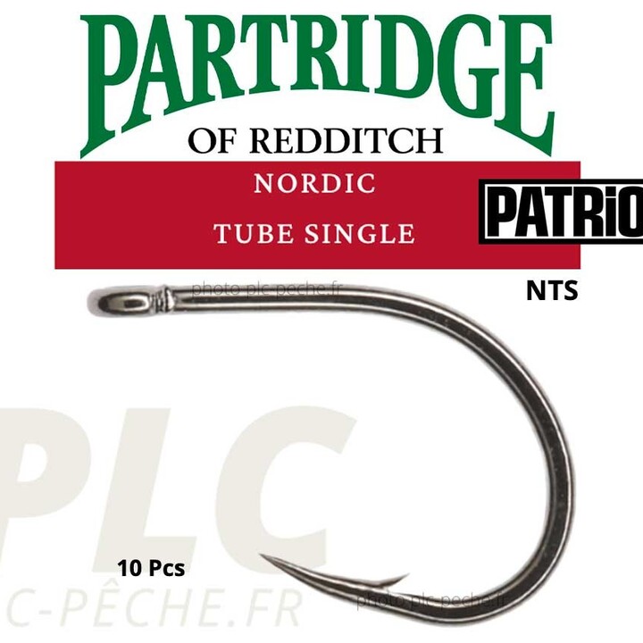 Hameçon mouche PARTRIDGE Patriot Nordic Tube Single NTS | PLC-PECHE.FR