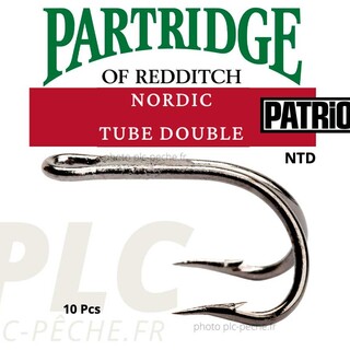 Hameçon mouche PARTRIDGE Patriot Nordic Tube Double NTD | PLC-PECHE.FR