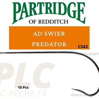 Hameçon mouche PARTRIDGE Ad Swier Pike CS43BN | PLC-PECHE.FR
