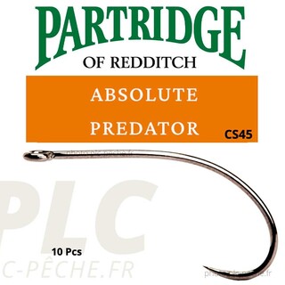 Hameçon mouche PARTRIDGE Absolute Predator CS45BN  | PLC-PECHE.FR