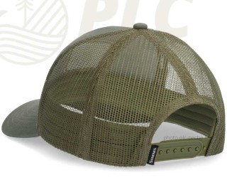 Casquette SIMMS Double Haul Icon Trucker Smokey Olive | PLC-PECHE.FR