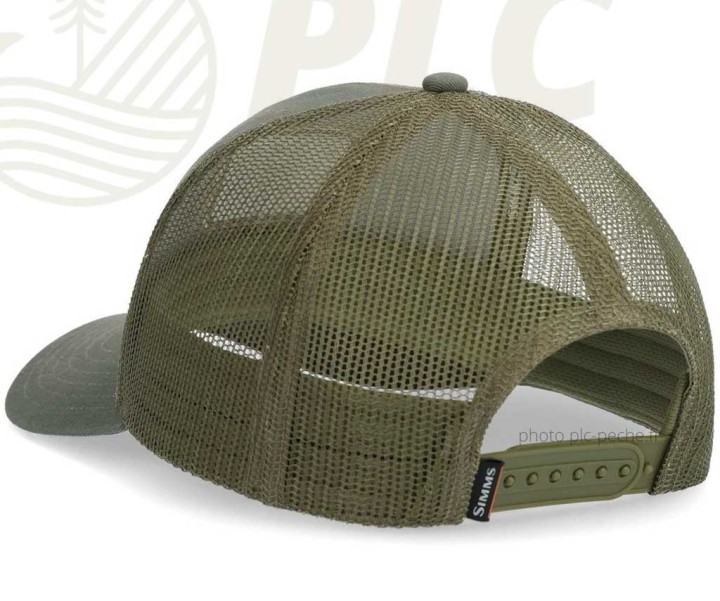 Casquette SIMMS Double Haul Icon Trucker Smokey Olive | PLC-PECHE.FR