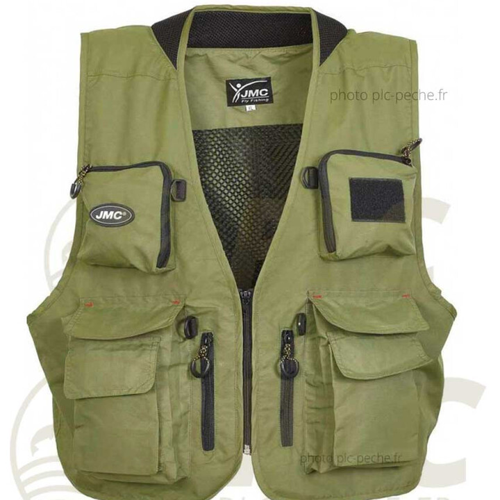 Gilet mouche JMC Tradition V2 olive - PLC FLY SHOP