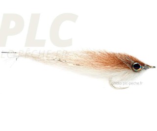 Mouche Mer FULLING MILL Salty Mullet Tan & White S1/0 | PLC-PECHE.FR