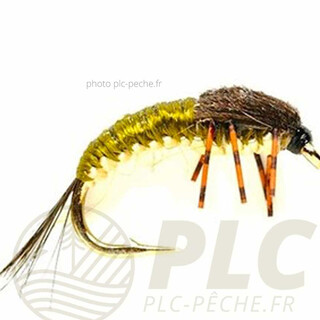 Mouches FULLING MILL Polish Cream Olive | PLC-PECHE.FR