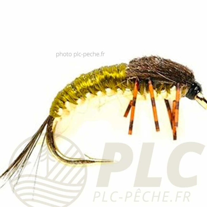 Mouches FULLING MILL Polish Cream Olive | PLC-PECHE.FR