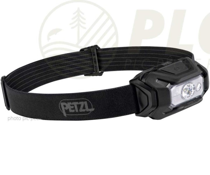 Lampe Frontale PETZL Aria 1 RGB 350 Lumens Noire | PLC-PECHE.FR