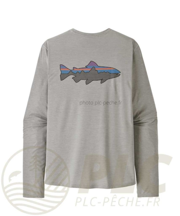 Tee Shirt PATAGONIA Men's Long Sleeved Capilene Cool Sun Shirt rear
