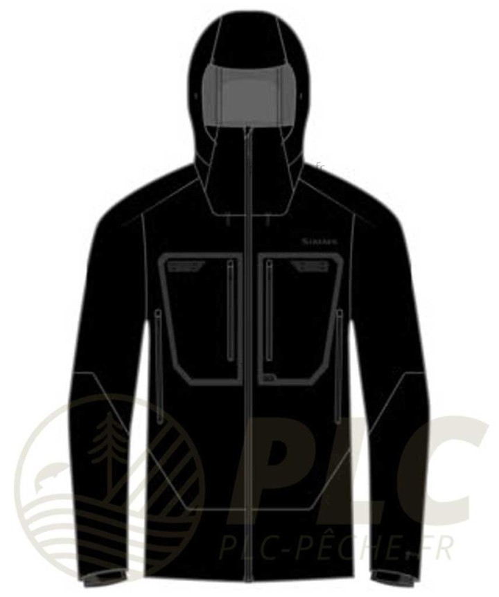 Veste SIMMS G3 Guide Jacket Black | PLC-PECHE.FR