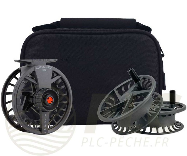 Pack Moulinet + Bobines Lamson Liquid S -5+ Smoke | PLC-PECHE.FR
