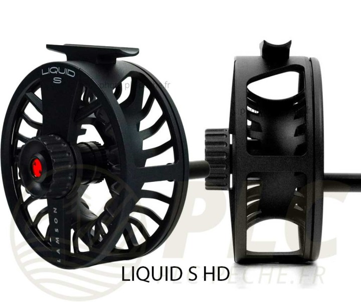 Moulinet Mouche Lamson Liquid S -9+ HD Black | PLC-PECHE.FR