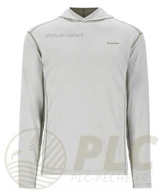 Sweat à capuche BugStopper Hoody Aspen Heather SIMMS | PLC-PECHE.FR