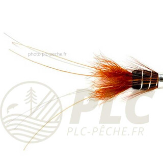 Mouche Saumon FULLING MILL Tube Fly Black Francis (tube cuivre+conehead) | PLC-PECHE.FR